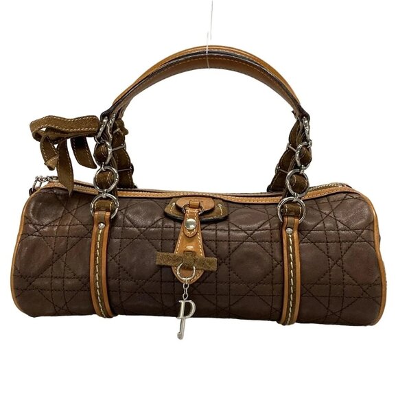 Christian Dior Canage Stitch Leather Hand Bag 866-071225 - Picture 1 of 15